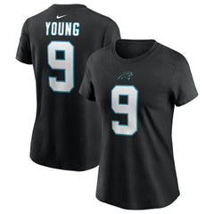 Nike Bryce Young Carolina Panthers Women's Player Name & Number T-Shirt Black