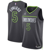 Anthony Edwards Minnesota Timberwolves Jordan Brand Unisex Swingman Jersey Statement Edition Charcoal
