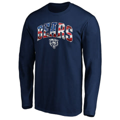 Chicago Bears Banner Wave Long Sleeve T-Shirt Navy