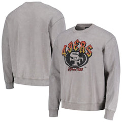 San Francisco 49ers The Wild Collective Unisex Distressed Pullover Sweatshirt Gray