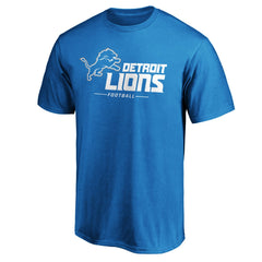 Detroit Lions Team Lockup T-Shirt Blue