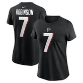 Nike Bijan Robinson Atlanta Falcons Women's Player Name & Number T-Shirt Black