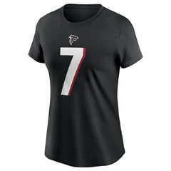 Nike Bijan Robinson Atlanta Falcons Women's Player Name & Number T-Shirt Black