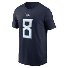 Nike Will Levis Tennessee Titans Player Name & Number T-Shirt Navy