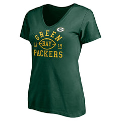 Green Bay Packers Women's Hometown Collection V-Neck T-Shirt Green