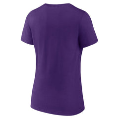 Minnesota Vikings Women's Hometown Collection Defend The North V-Neck T-Shirt Purple