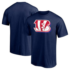Cincinnati Bengals Red White and Team T-Shirt Navy