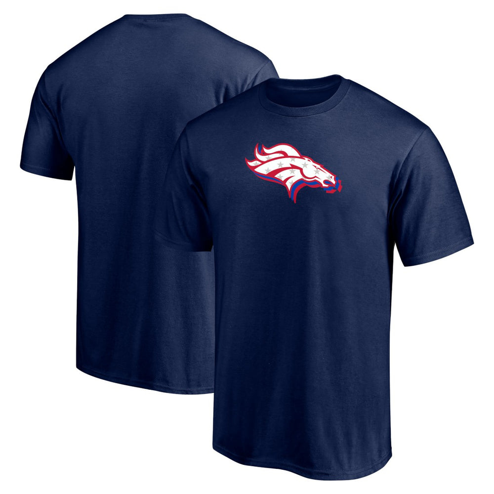 Denver Broncos Red White and Team T-Shirt Navy