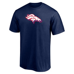 Denver Broncos Red White and Team T-Shirt Navy
