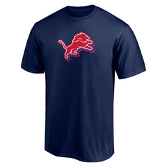 Detroit Lions Red White and Team T-Shirt Navy