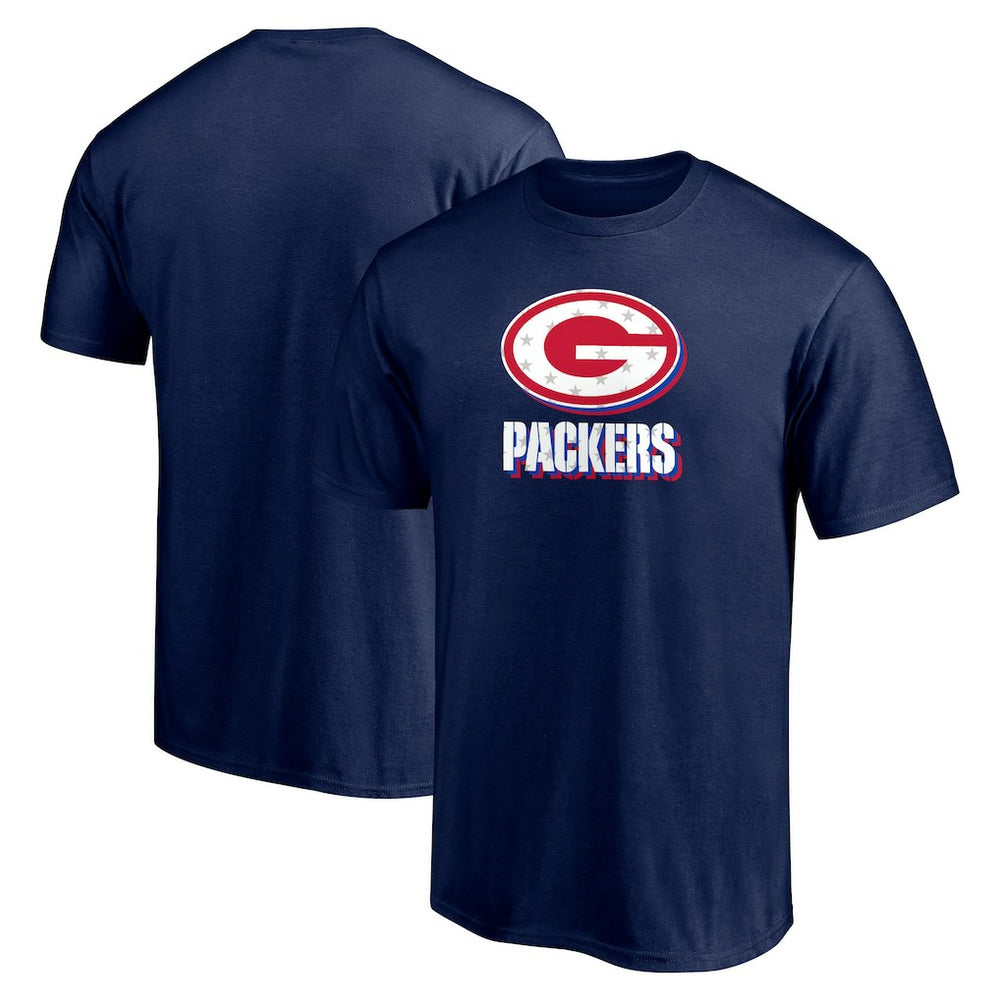 Green Bay Packers Red White and Team T-Shirt Navy