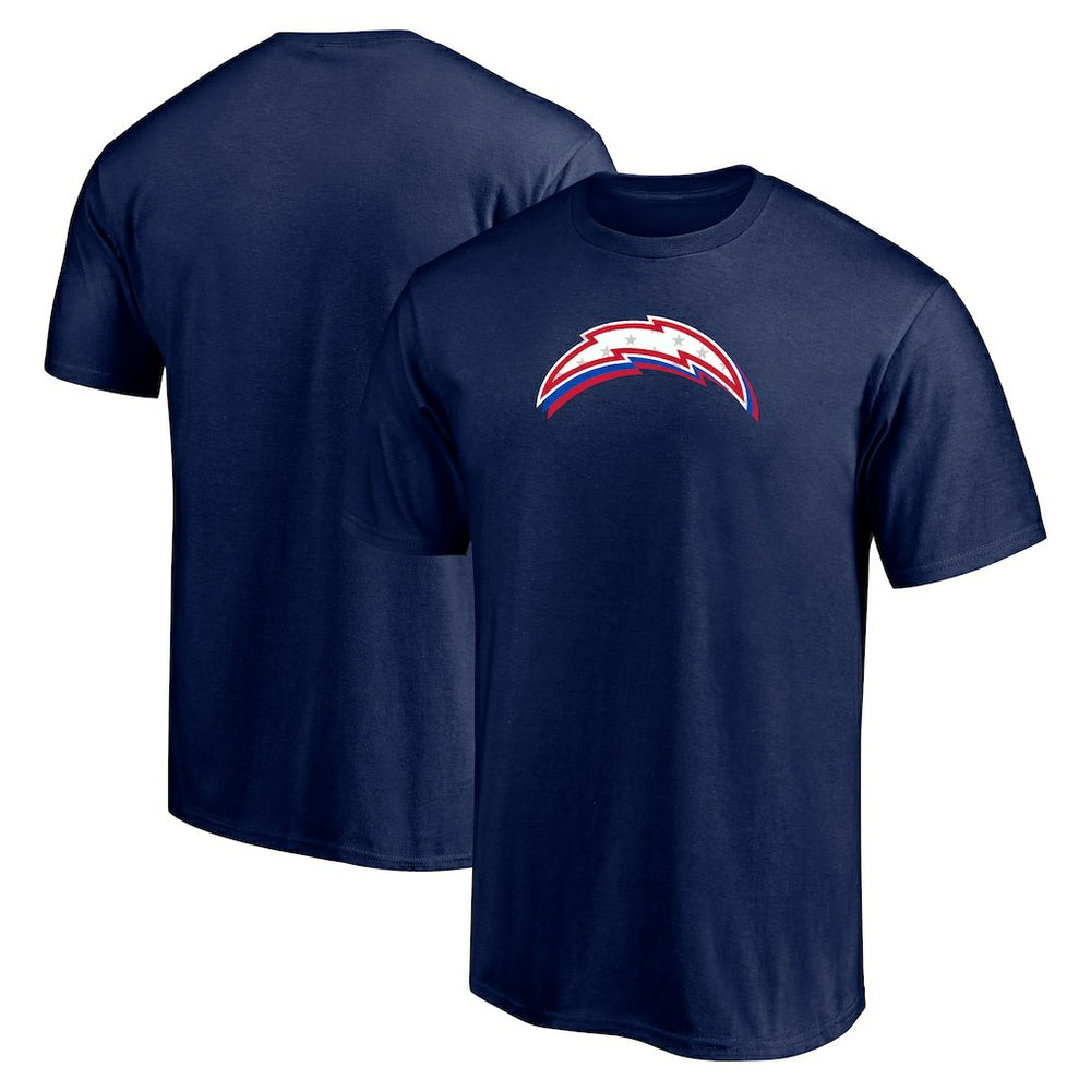 Los Angeles Chargers Red White and Team T-Shirt Navy