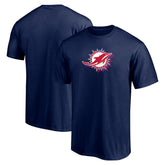 Miami Dolphins Red White and Team T-Shirt Navy