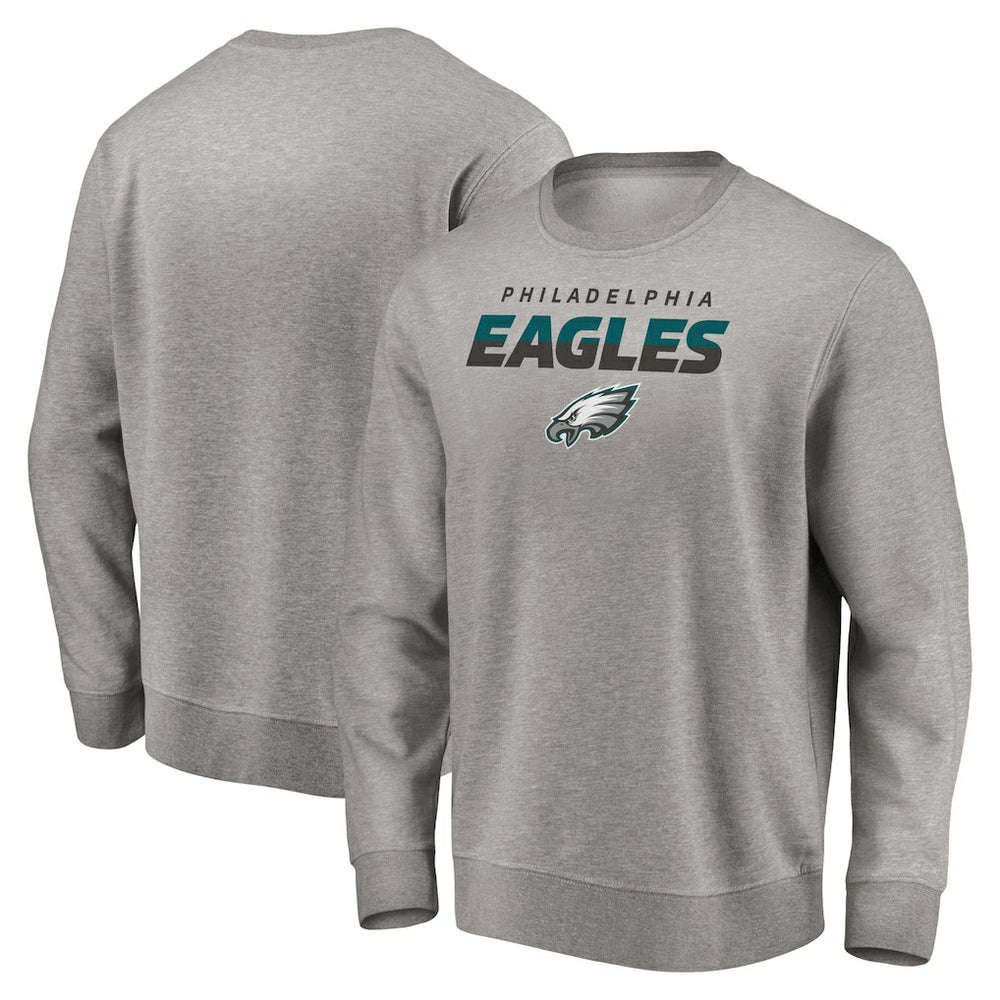 Philadelphia Eagles Elevate Play Pullover Sweatshirt Gray