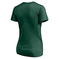 Green Bay Packers Women's Long Stride V-Neck T-Shirt Green