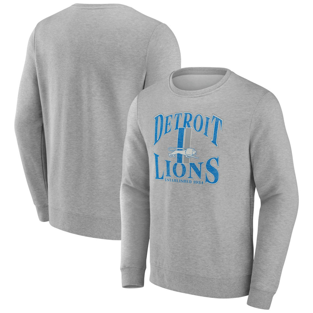 Detroit Lions Playability Pullover Sweatshirt Gray