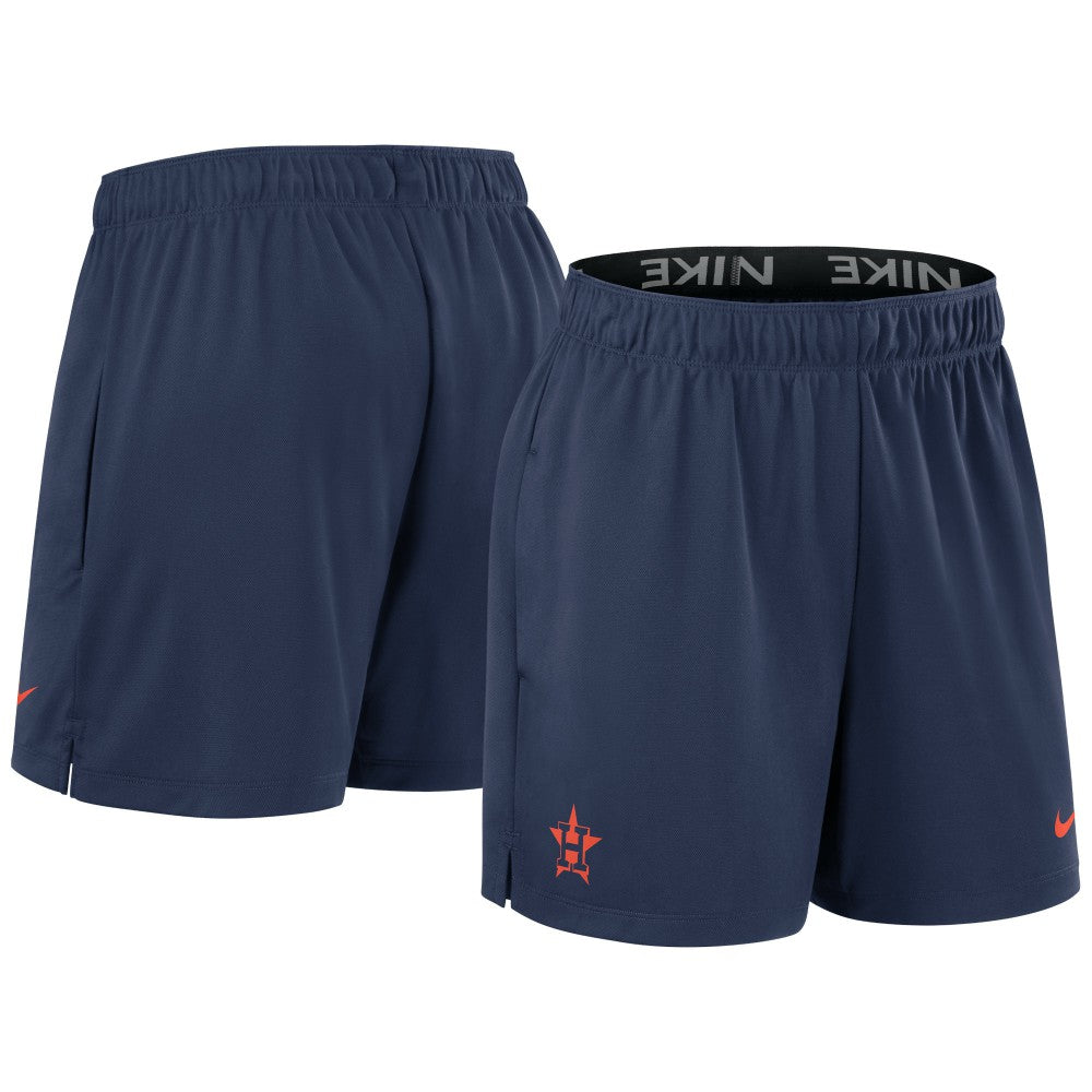 Houston Astros Nike Women's Authentic Collection Knit Shorts - Navy - Nike Lifestyle