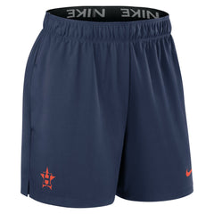 Houston Astros Nike Women's Authentic Collection Knit Shorts - Navy - Nike Lifestyle
