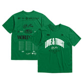 Boston Celtics Bleacher Report x Unisex World Tour T-Shirt Kelly Green | Mitchell & Ness outlet