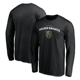 Vegas Golden Knights Team Lockup Long Sleeve T-Shirt - Black - NHL 200131575