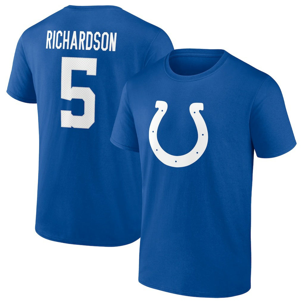 Fanatics Anthony Richardson Indianapolis Colts Icon Name & Number T-Shirt Royal