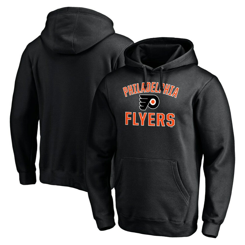 Philadelphia Flyers Victory Arch Pullover Hoodie - Black - NHL 200131643
