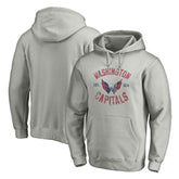 Washington Capitals Heritage Pullover Hoodie - Heather Gray - NHL 200131657