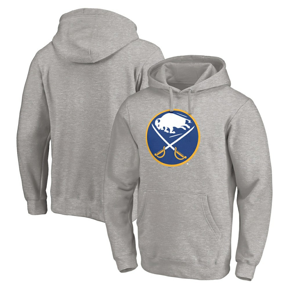 Buffalo Sabres Primary Logo Pullover Hoodie - Gray - NHL 200131660