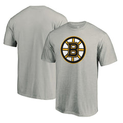 Boston Bruins Primary Logo T-Shirt - Heather Gray - NHL 200131670