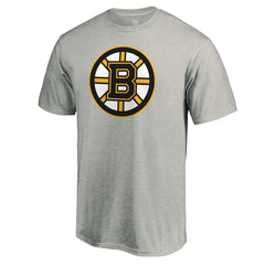 Boston Bruins Primary Logo T-Shirt - Heather Gray - NHL 200131670