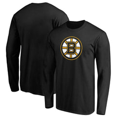 Boston Bruins Primary Logo Long Sleeve T-Shirt - Black - NHL 200131720