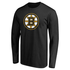 Boston Bruins Primary Logo Long Sleeve T-Shirt - Black - NHL 200131720