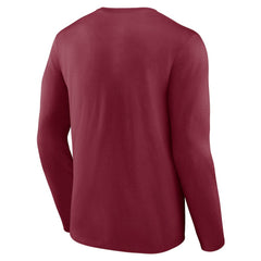 Colorado Avalanche Primary Logo Long Sleeve T-Shirt - Burgundy - NHL 200131723
