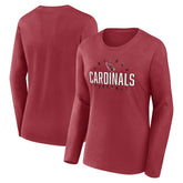 Fanatics Arizona Cardinals Women's Plus Size Foiled Play Long Sleeve T-Shirt Cardinal