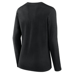 Fanatics Las Vegas Raiders Women's Plus Size Foiled Play Long Sleeve T-Shirt Black