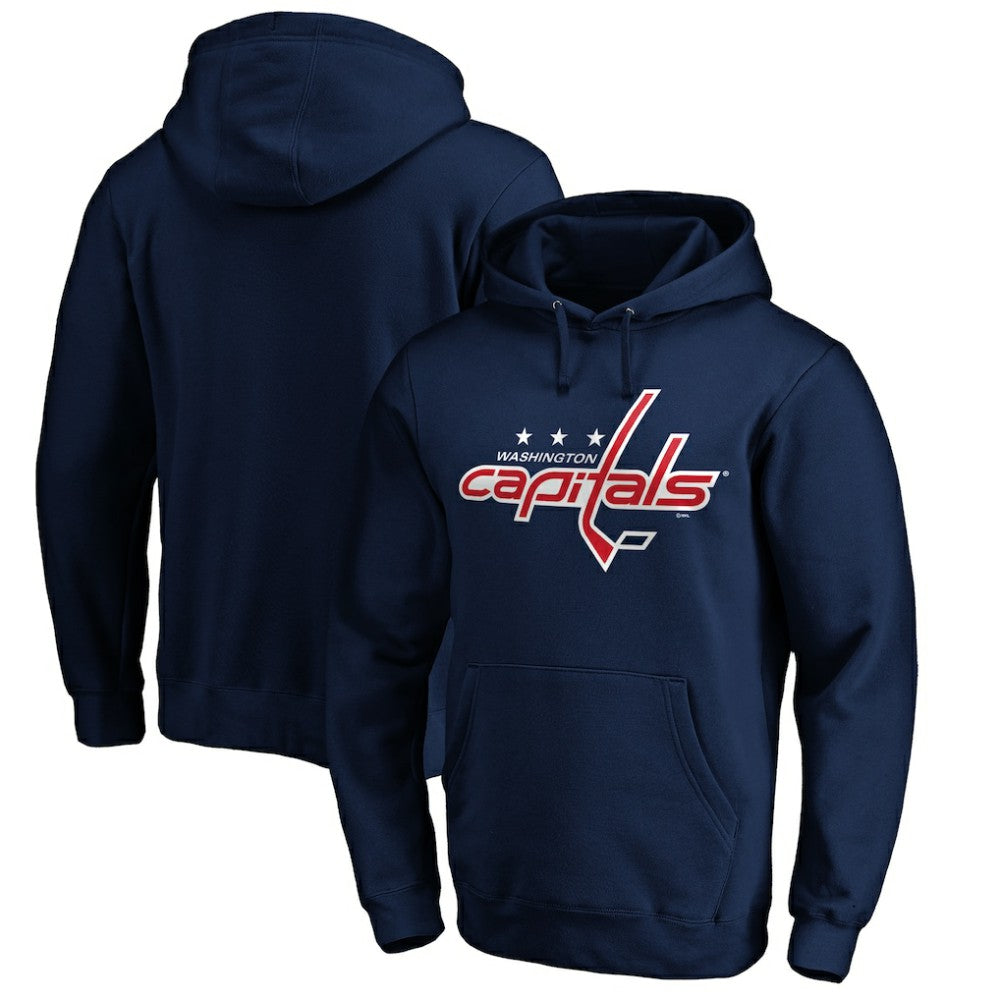 Washington Capitals Primary Logo Pullover Hoodie - Navy - NHL 200131980