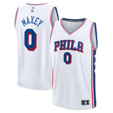 Tyrese Maxey Philadelphia 76ers Fast Break Replica Player Jersey Association Edition White | Fanatics Lifestyle
