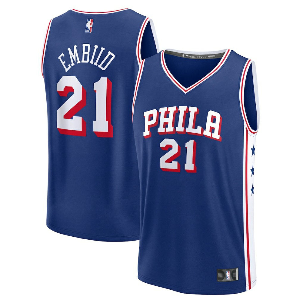 Joel Embiid Philadelphia 76ers Fast Break Replica Jersey Icon Edition Royal | Fanatics Near Me
