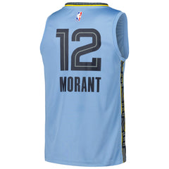 Ja Morant Memphis Grizzlies Fast Break Replica Player Jersey Statement Edition Light Blue | Fanatics US