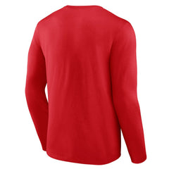 Philadelphia Phillies Logo Athletic Heart & Soul Long Sleeve T-Shirt - Red - MLB Discount