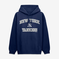 New York Yankees Logo Athletic Heart & Soul Hoodie - Navy - MLB Online