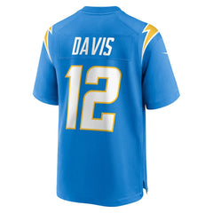 Nike Derius Davis Los Angeles Chargers Team Game Jersey Powder Blue