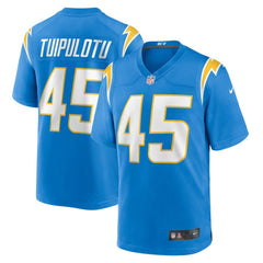 Nike Tuli Tuipulotu Los Angeles Chargers Team Game Jersey Powder Blue