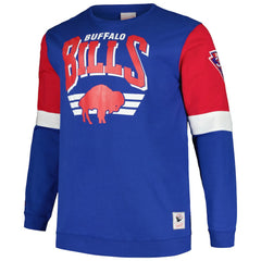 Mitchell & Ness Buffalo Bills Big & Tall Fleece Pullover Sweatshirt Royal