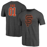 San Francisco Giants Greatest Dad Tri-Blend T-Shirt - Heather Charcoal - MLB Online