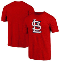 St. Louis Cardinals Official Logo Tri-Blend T-Shirt - Heather Red - MLB on Sale