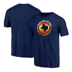 Houston Astros Hometown Collection Texas Seal Tri-Blend T-Shirt - Heather Navy - MLB Online
