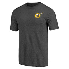 San Diego Padres Hometown Collection Swing Away Tri-Blend T-Shirt - Heather Charcoal - MLB on Sale