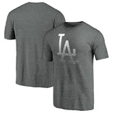 Los Angeles Dodgers Cooperstown Collection Logo Tri-Blend T-Shirt - Heather Gray - MLB on Sale