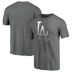 Los Angeles Dodgers Cooperstown Collection Logo Tri-Blend T-Shirt - Heather Gray - MLB on Sale